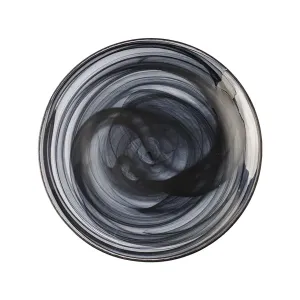 Talerz płytki czarny 21 cm - Elements Glass