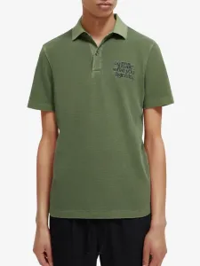 Scotch & Soda Garment Dye Polo Koszulka Zielony #487005