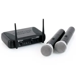 Skytec STWM712, zestaw mikrofonów bezprzewodowych VHF, 2 x mikrofon