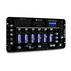 Skytec STM-3007, mikser audio, DJ, 6-kanałowy, Bluetooth/USB/SD/MP3