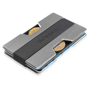 Slimpuro NANO, portfel, ultra cienki, 12 kart, kieszonka na monety, aluminium #93281