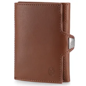 Slimpuro TRYO Slim Wallet, portfel, 5 kart, kieszonka na monety, 9,2 x 2,2 x 7,5 cm (szer. x wys. x gł.), ochrona RFID #560121