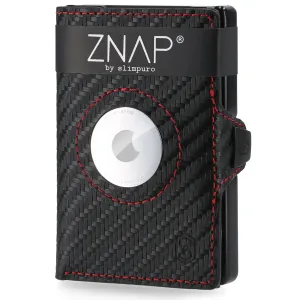 Slimpuro ZNAP Airtag, portfel, 12 kart, kieszonka na monety, 8,9 x 1,8 x 6,3 cm, ochrona RFID #94194