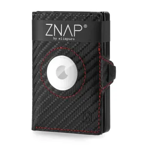Slimpuro ZNAP Airtag, portfel, 8 kart, kieszonka na monety, 8,9 x 1,5 x 6,3 cm, ochrona RFID #94192