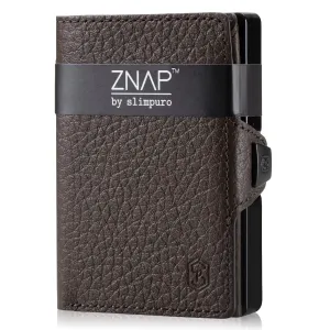 Slimpuro ZNAP, płaski portfel na 12 kart, kieszonka na monety, 8,9 x 1,8 x 6,3 cm (szer x wys. x gł.), ochrona RFID #93310