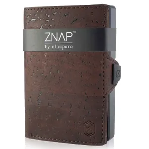 Slimpuro ZNAP, cienki portfel, 12 kart, kieszonka na monety, 8,9 x 1,8 x 6,3 cm (szer. x wys. x gł.), ochrona RFID #93290