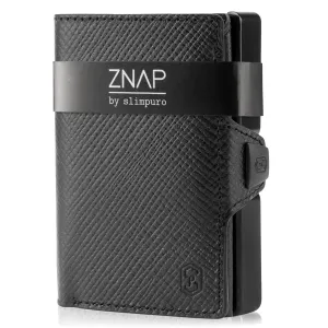 Slimpuro ZNAP, cienki portfel, 12 kart, kieszonka na monety, 8,9 x 1,8 x 6,3 cm (szer. x wys. x gł.), ochrona RFID #300682