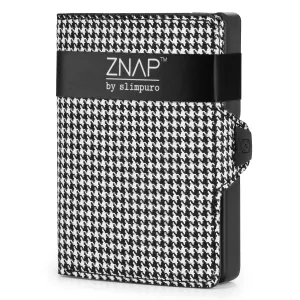 Slimpuro ZNAP, płaski portfel na 12 kart, kieszonka na monety, 8 x 1,8 x 6 cm (szer x wys. x gł.), ochrona RFID