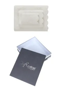 Podarunkowy zestaw ręczników SILVIA, 3 szt Śmietankowy