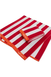 Ręcznik plażowy VERANO 90x180 cm Ciemno czerwony
