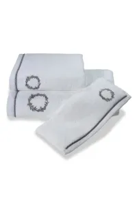 Ręcznik SEHZADE 50x100cm Biały / srebrny haft
