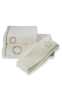 Ręcznik SEHZADE 50x100cm Śmietankowy / złoty haft