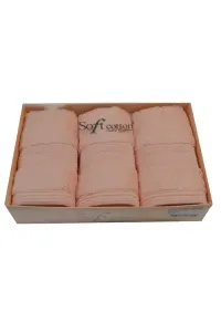 Zestaw podarunkowy małych ręczników DELUXE, 3 szt Różowy