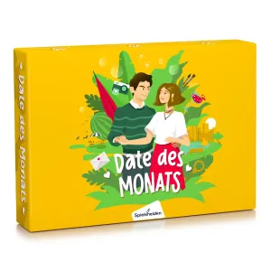 Spielehelden Date des Monats/Randka miesiąca, gra karciana dla par, pomysły na romantyczne randki, język niemiecki