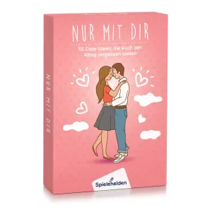 Spielehelden Nur mit dir/Tylko z Tobą, gra karciana dla par, 55 pomysłów na romantyczne randki, prezent na ślub, język niemiecki