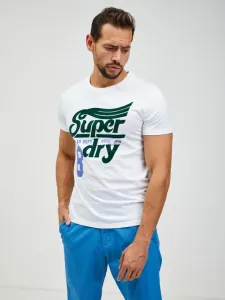 Białe koszulki SuperDry