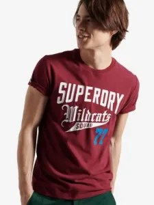 SuperDry Collegiate Graphic Koszulka Czerwony