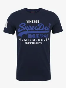 SuperDry Koszulka Niebieski #558055