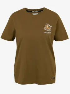 SuperDry Military Narrative Koszulka Brązowy #259677