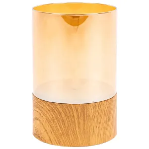 LED świeczka w szkle Amber, 10 x 15 cm