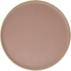 Kamionkowy talerz obiadowy Magnus, 26,5 cm,  różowy