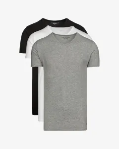 Tommy Hilfiger 3-pack Dolna koszulka Czarny Biały Szary