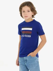 Tommy Hilfiger Koszulka dziecięce Niebieski