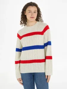 Tommy Hilfiger Sweter Beżowy