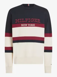 Tommy Hilfiger Monotype Color Block Bluza Beżowy