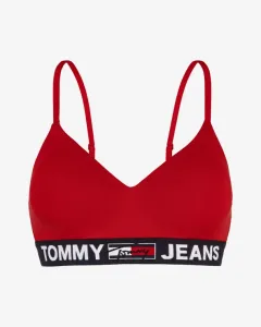 Tommy Jeans Lightly Padded Logo Biustonosz Czerwony #291171