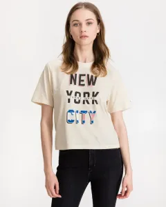 Tommy Jeans New York City Crop top Beżowy #285851