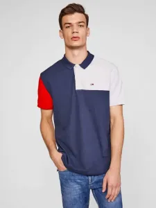Tommy Jeans Colorblock Polo Koszulka Niebieski #281573