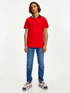 Tommy Jeans Polo Koszulka Czerwony #277411