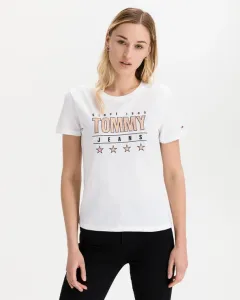 Tommy Jeans Slim Metallic Koszulka Biały #291578