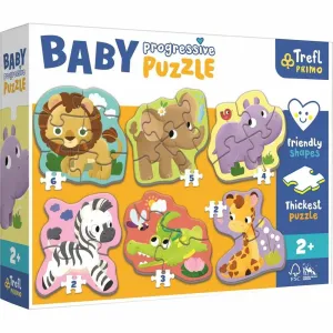 Trefl Baby puzzle Safari, 6w1 (2-6 elem.)