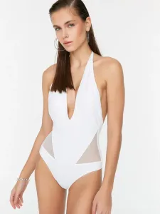 Trendyol Kostium kąpielowy jednoczęściowy Biały #365814