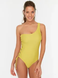Trendyol Kostium kąpielowy jednoczęściowy Żółty #340611