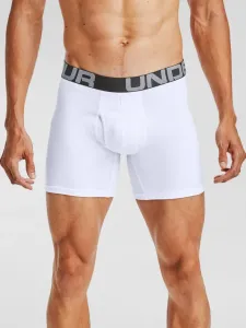 Under Armour UA Charged Cotton 6in 3-pack Bokserki Biały