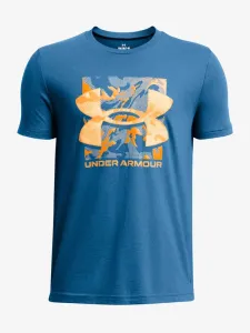 Under Armour UA B Box Logo Camo SS Mfo Koszulka dziecięce Niebieski