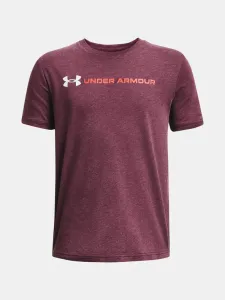 Under Armour UA B Logo Wordmark SS Koszulka dziecięce Czerwony #497624