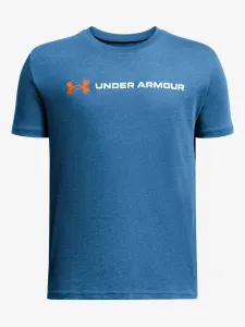 Under Armour UA B Logo Wordmark SS Koszulka dziecięce Niebieski