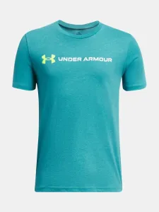 Under Armour UA B Logo Wordmarrk SS Koszulka dziecięce Niebieski #579810