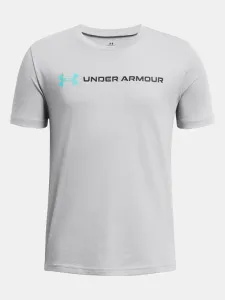 Under Armour UA B Logo Wordmarrk SS Koszulka dziecięce Szary #579829