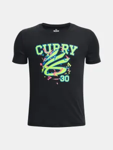 Under Armour UA Curry Logo SS Koszulka dziecięce Czarny