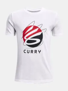 Under Armour UA Curry Symbol SS Koszulka dziecięce Biały #196962