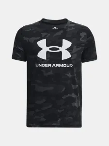 Under Armour UA Sportstyle Logo Aop SS Koszulka dziecięce Czarny