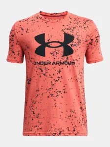 Under Armour UA Sportstyle Logo Aop SS Koszulka dziecięce Różowy