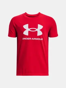 Under Armour UA Sportstyle Logo Koszulka dziecięce Czerwony