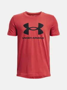 Under Armour UA Sportstyle Logo SS Koszulka dziecięce Czerwony #380859