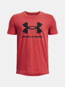 Under Armour UA Sportstyle Logo SS Koszulka dziecięce Czerwony #402512